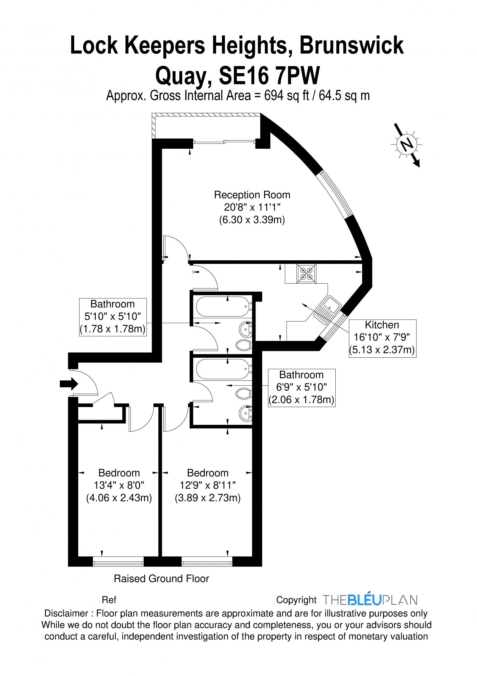 Floorplan for Brunswick Quay, Surrey Quays, SE16 7PW