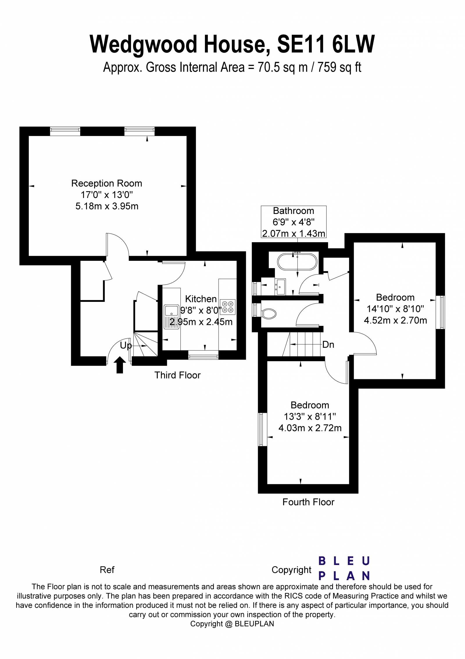 Floorplan for Lambeth Walk, Lambeth, SE11 6LW