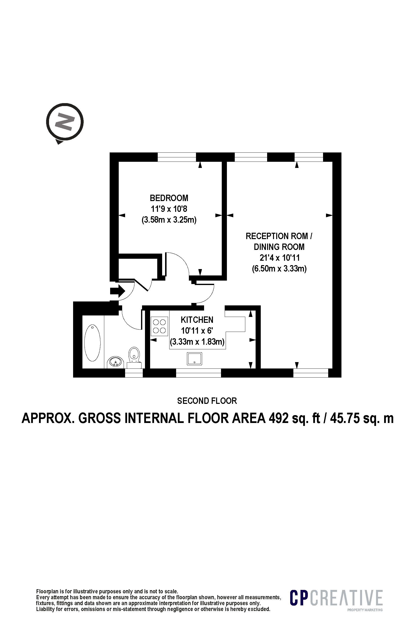 Floorplan for Vestry Mews, Denmark Hill, SE5 8NS