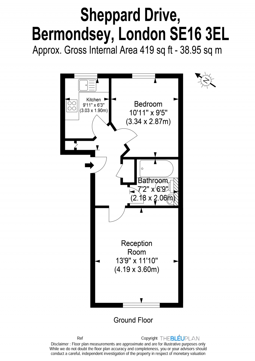 Floorplan for Sheppard Drive, Bermondsey, SE16 3EL